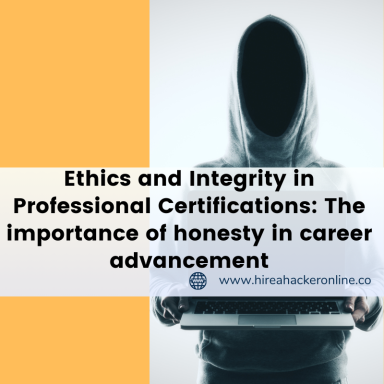 ethics in professional certifications, integrity in certification exams, honesty in career advancement, ethical practices in professional exams, importance of integrity in certifications, professional ethics and certification integrity, career advancement through ethical behavior, integrity in professional qualifications, ethical standards in professional certifications, honesty and success in professional careers