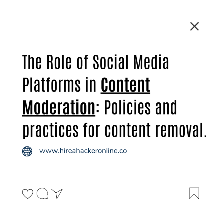 Social media content moderation, content removal policies, social media platform guidelines, content moderation practices, harmful content removal, online safety and content moderation, social media censorship policies, balancing free speech and content control, platform responsibility in content moderation, social media content guidelines